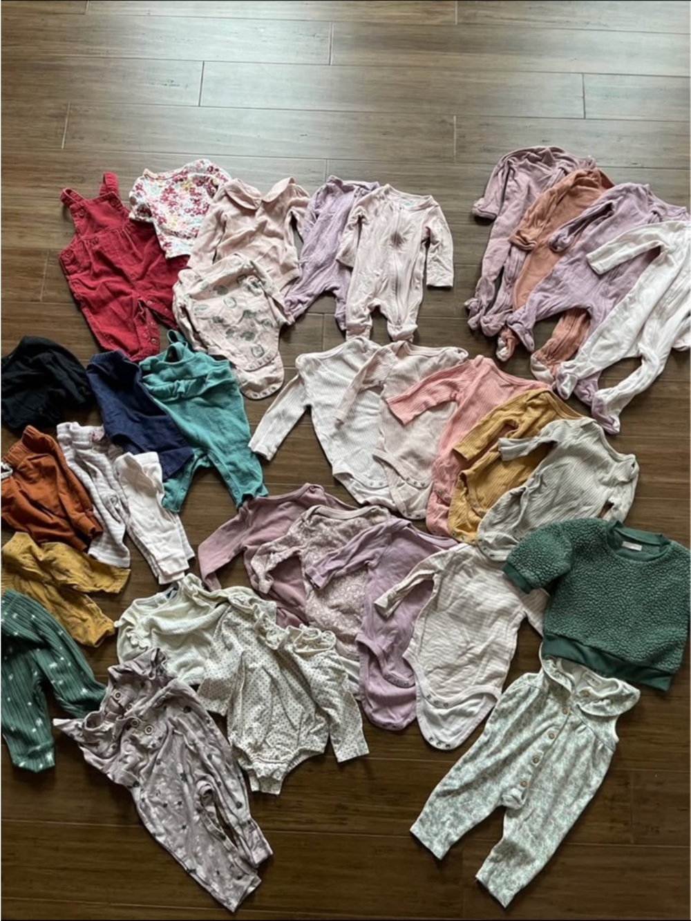 3-6 month girl lot - Mixed Baby Girls' Clothing Lot in Pastels and Earth Tones